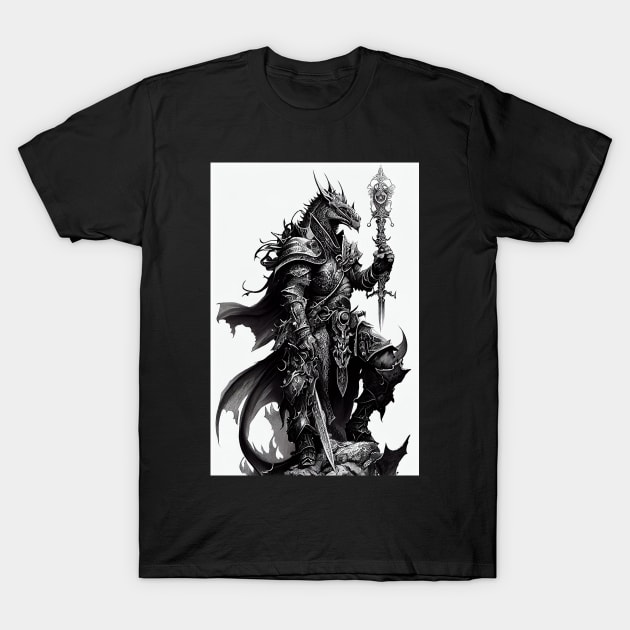 Draconian Fury T-Shirt by UVCottage